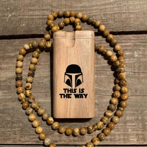 This is the Way Predesigned Engraved 4-inch Wood Dugout Comes with Choice of Bat // Custom Orders Available