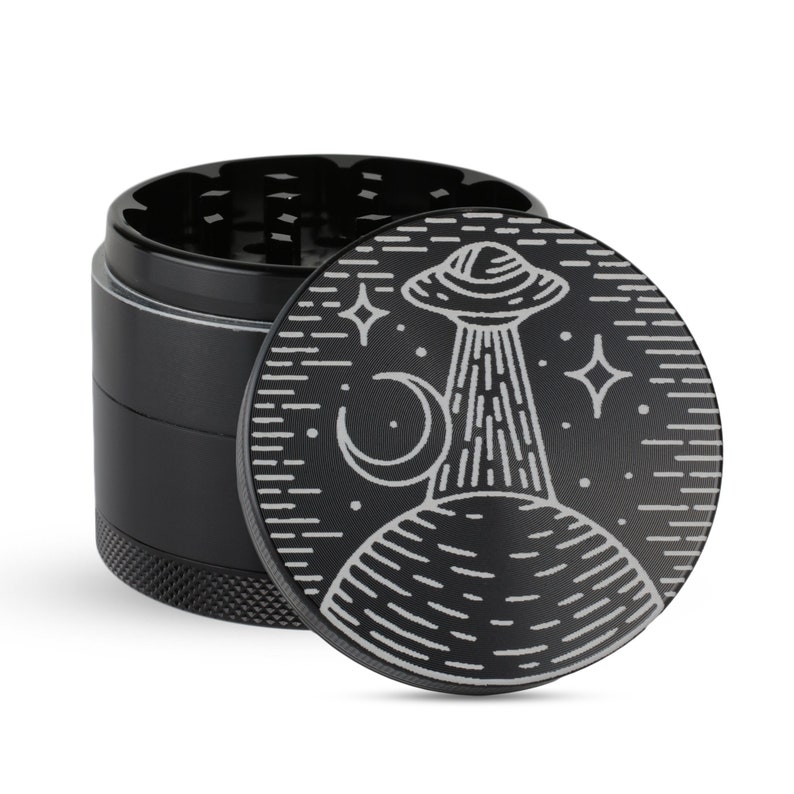 Grinder erba inciso personalizzato con get abducted Design 5 Etsy