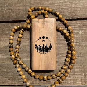 Celestial Nights Predesigned Engraved 4-inch Wood Dugout Comes with Choice of Bat // Custom Orders Available