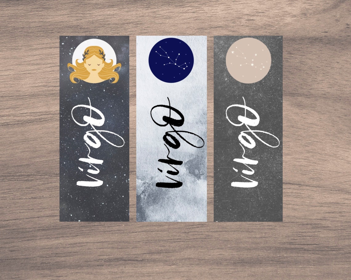 virgo zodiac bookmarks printable bookmarks 3 virgo etsy