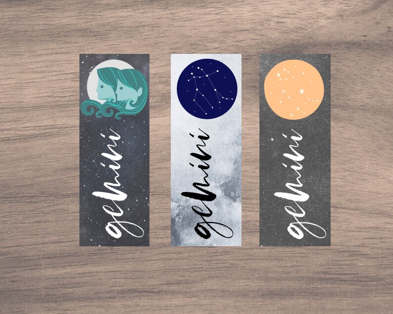 gemini zodiac bookmarks printable printable gemini