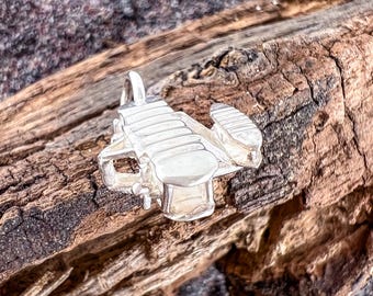 925 Sterling Silver Wright Brothers Airplane Charm, Wright Flyer Jewelry, Aviation-Inspired Pendant for Pilots & Plane Enthusiasts