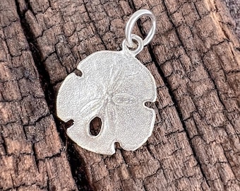 Handmade Sterling Silver Sand Dollar Pendant – Ocean-Inspired Jewelry, Peace Symbol Necklace, Lightweight Beach Jewelry Gift