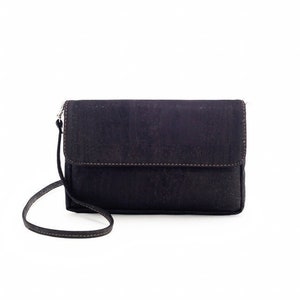 Bolso bandolera pequeño de corcho / Noche de cuero vegano / bolso clutch - Ecológico