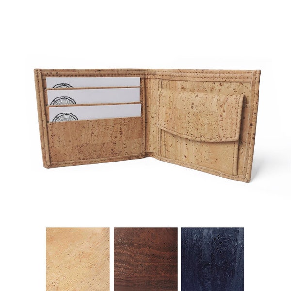 Cork leather wallets for men - Vegan & Eco-friendly