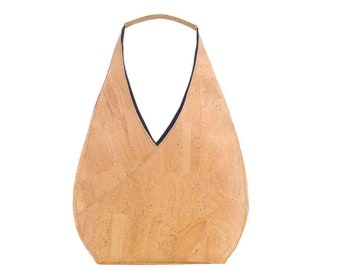 Cork leather hobo bag | Slouchy/slouch bag - Vegan and 100% Natural