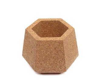 Large cork planter / Eco-friendly indoor plant pot - Sustainable home decor gifts