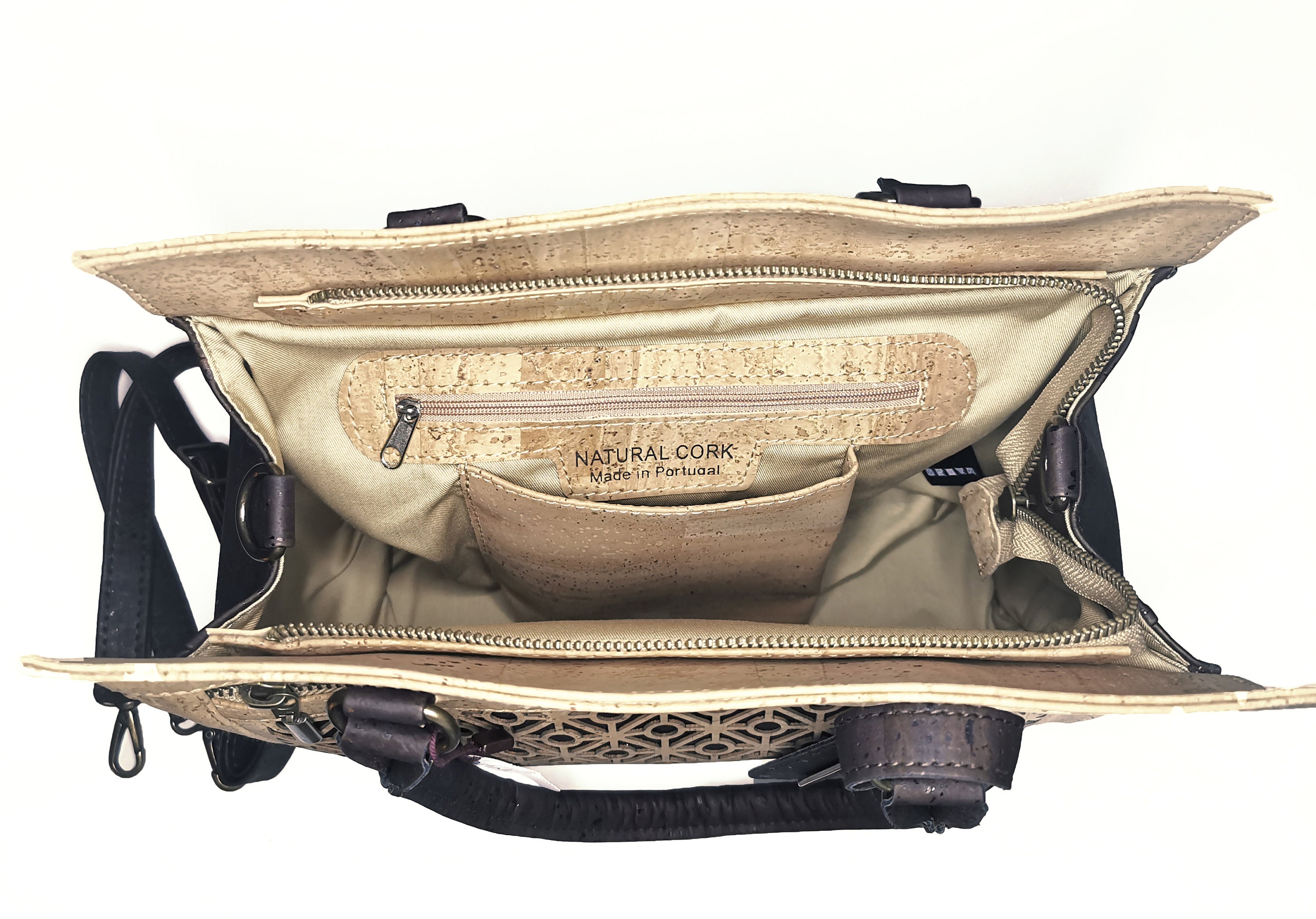 Cork Leather Coach Handbag Cross Body Bag With Portuguese | Etsy UK