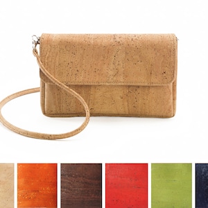 Porte-monnaie en cuir de liège / Pochette végétalienne - Respectueux de l'environnement