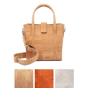 Handtaschen aus Kork | Vegane Leder Umhängetasche für Frauen - Umweltfreundlich