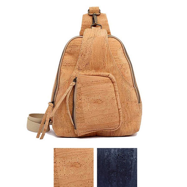 Cork sling bag | Crossbody messenger bag for women - Vegan & Eco-friendly