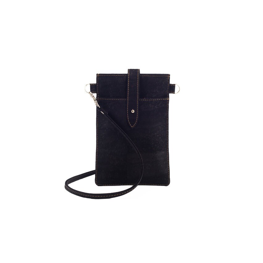 Vegan Cork Crossbody Phone Bag For Women With Strap Chain & Card Slots – Eco-Friendly & Stylish - View #10