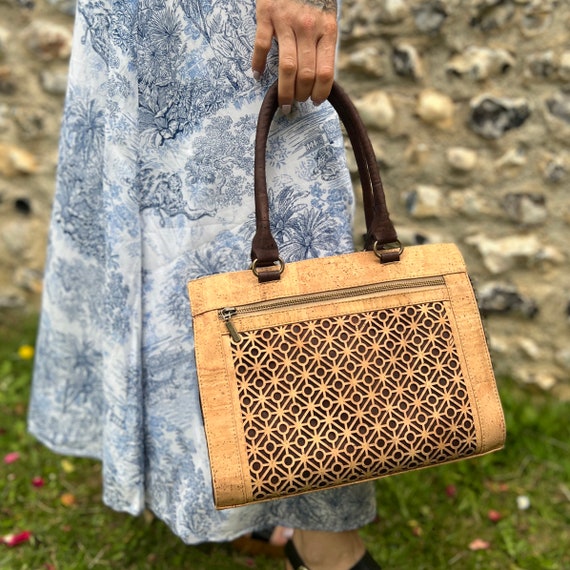 Cork Leather Coach Handbag Cross Body Bag With Portuguese 