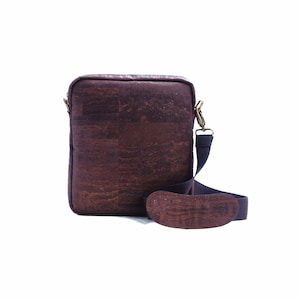 Korkleder Messenger Taschen für Herren | Vegane Crossbody Taschen, Schultertaschen für Herren - Umweltfreundlich & wasserfest