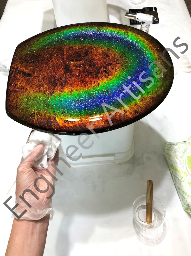 Galactic Mood Ring Toilet Seat DIY PDF Etsy