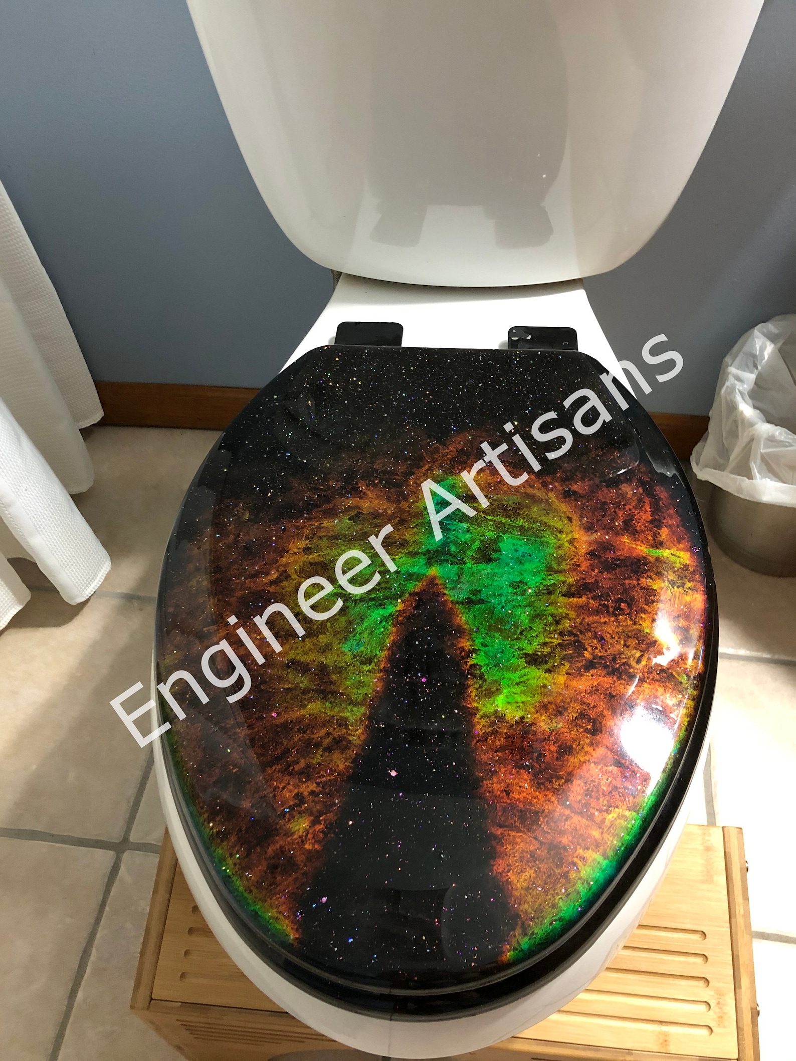 Galactic Mood Ring Toilet Seat DIY PDF Etsy