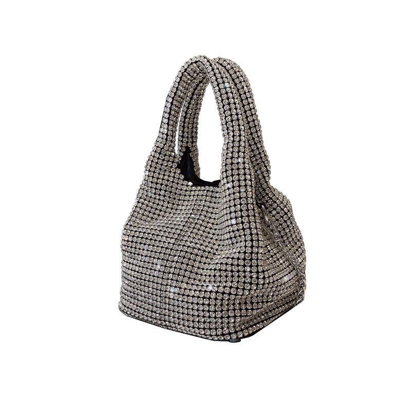 Rhinestone Crossbody Bag For Women Silver Clutch Bag Evening Handbag Purse  Sparkly Rhinestone Purses Diamante Clutch Bag For Party Bridal Night Bagsil