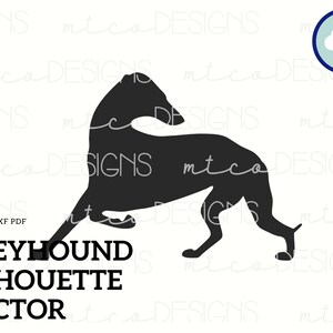 Greyhound, Vintage Greyhound, Silhouette, Vector, Sublimation, Sighthound, Whippet, Italian Greyhound, Dog, Cut File, SVG, PNG