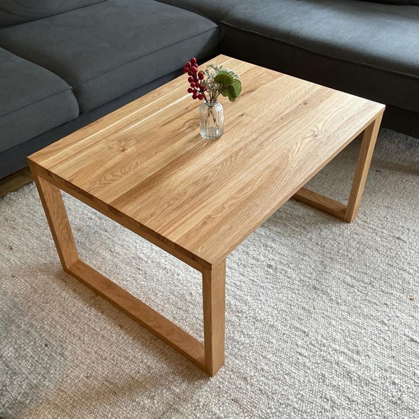 table basse kiuub en chêne / en bois massif / en différentes tailles