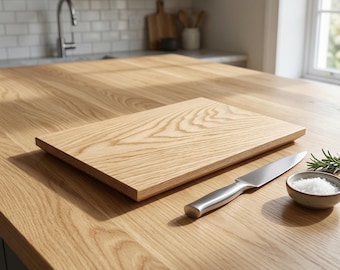 kiuub oak cutting board made from a single piece of solid wood in various sizes