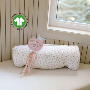 Organic Cotton (OEKO-TEX) Nap Mat with Detachable Pillow for Toddlers | Montessori Daycare, Preschool, Kinder Sleeping Bag for Boys, Girls
