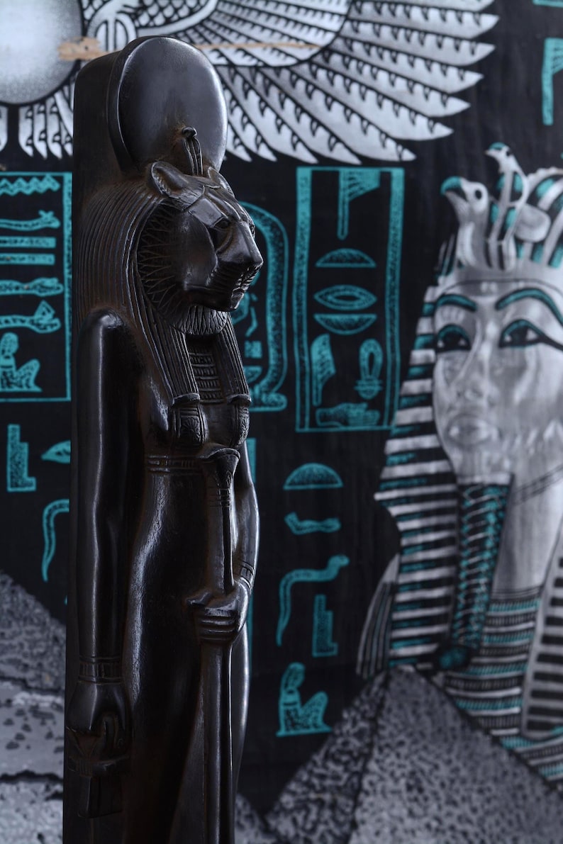 Sekhmet Statue Egyptian Goddess of War & Healing, Divine Energy ...