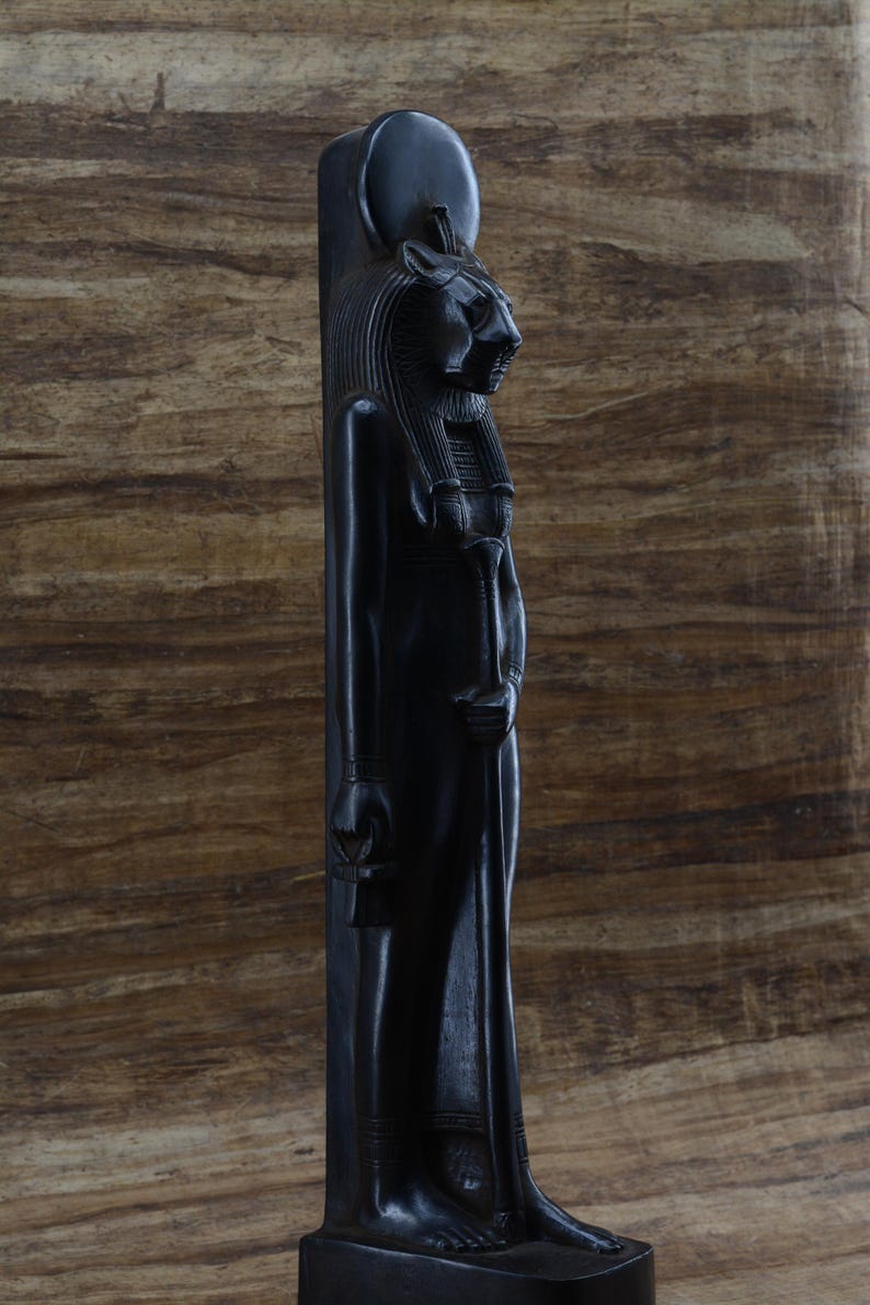 Sekhmet Statue Egyptian Goddess of War & Healing, Divine Energy ...