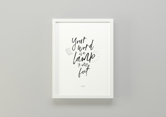 Your Word is A Lamp For My Feet {Small Wall Tapestry} Your Word is A Lamp For My Feet {Small Wall Tapestry}