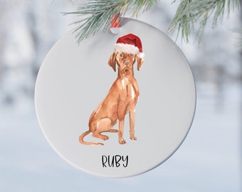 Vizsla Dog Ornament | Personalized Dog Ornament | Puppy Ornament