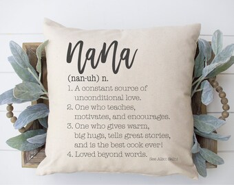 Nana Pillow Etsy