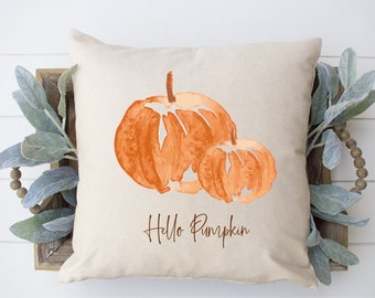 Hello Pumpkin Pillow Etsy