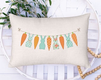 Carrot Throw Pillow | Perfect Gift For Mothers Day | Perfect Gift For Easter | Spring Throw Pillow