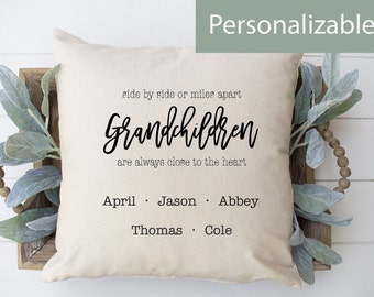 Side By Side Grandma Pillow | Perfect Gift For Grandma | 2nd Anniversary Gift