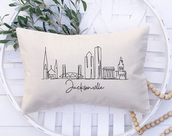 Jacksonville Throw Pillow | Perfect Gift For New Couple | Gift From Realtor | Zip Code Pillow