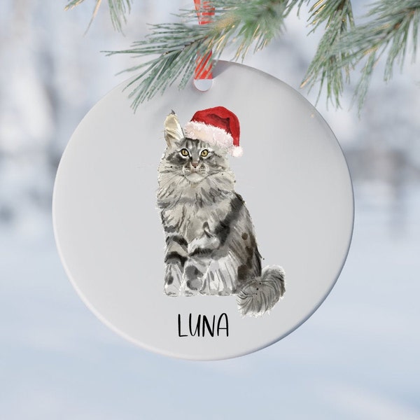 Maine Coon Ornament | Custom Pet Ornament | Animal Lover Gift