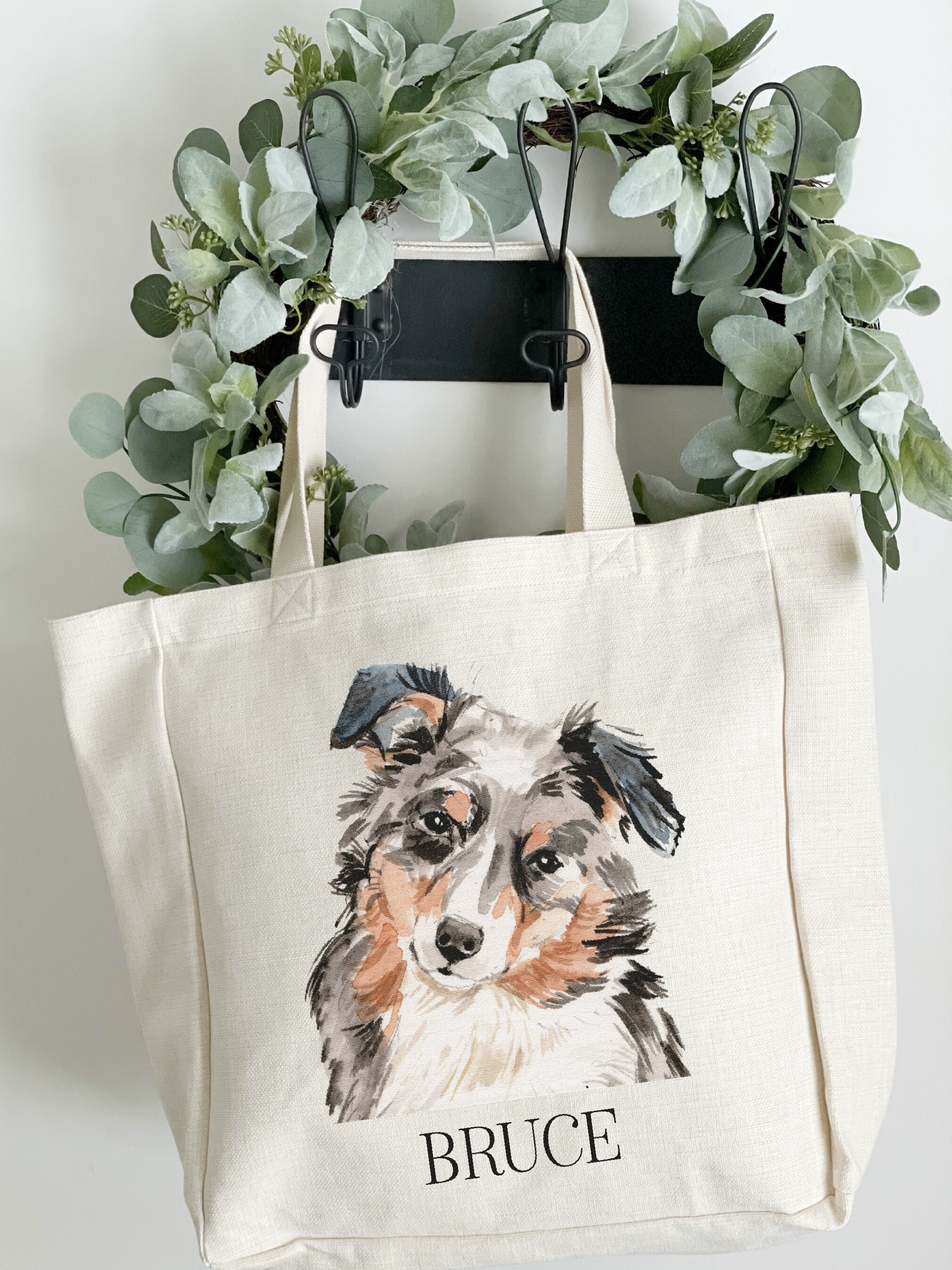 Australian Shepherd Bag Dog Tote Bag Dog Treat Bag