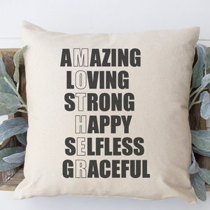 Amazing Mother Pillow | Mother Pillow | Perfect Birthday Gift For Mom | Grandma Pillow