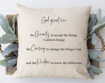 Serenity Throw Pillow | Custom Throw Pillow | 2nd Anniversary Gift