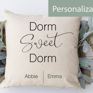 Dorm Sweet Dorm Pillow | College Dorm | Care Package For Her | College Dorm Decor | Roommate Gift | Care Package For Her