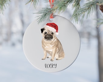 Pug Ornament | Puppy Ornament | Animal Lover Gift