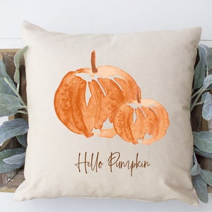 Hello Pumpkin | Perfect Fall Gift | Custom Throw Pillow