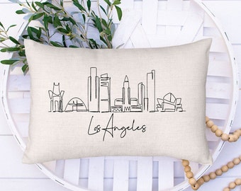 LA Throw Pillow | Perfect Gift For New Couple | Zip Code Pillow