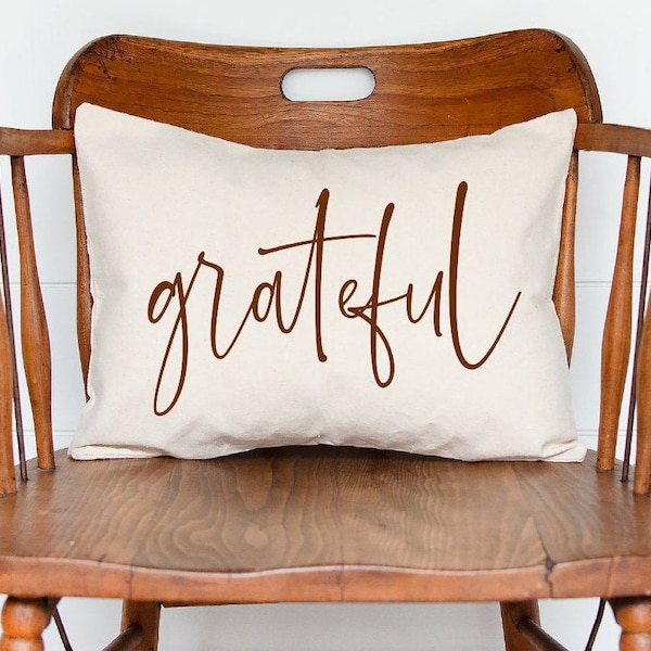 Grateful Pillow Etsy