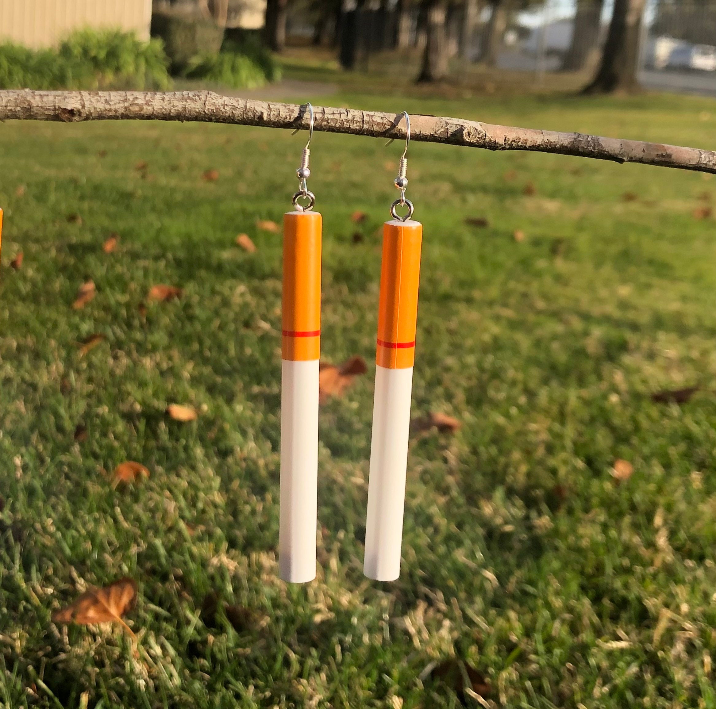 Cigarette Earrings