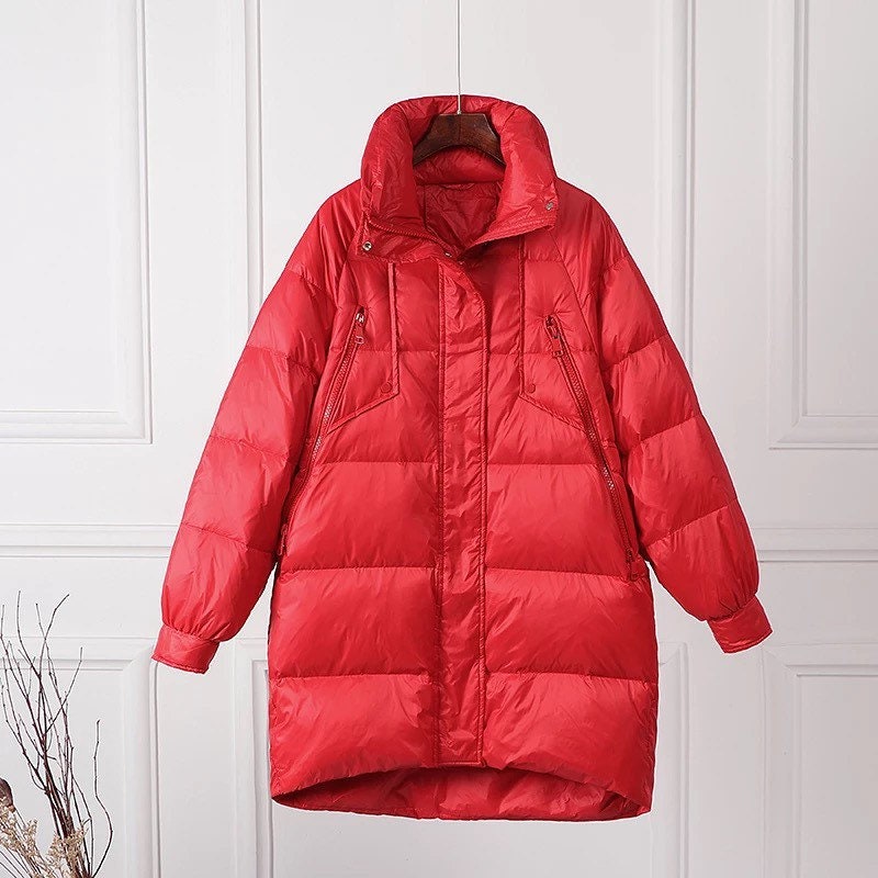 Loose Waterproof Parka puffa coat womens crop Sleeve light Etsy