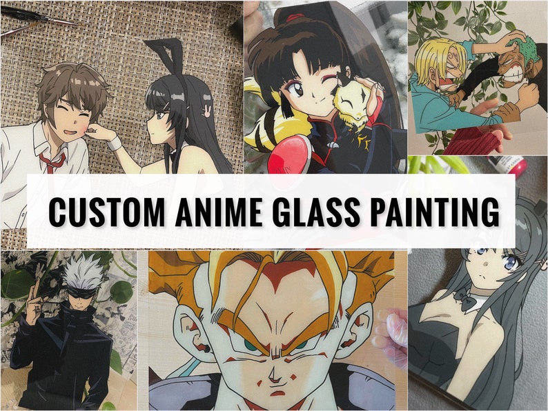 Commission Anime Glass Painting Etsy Canada