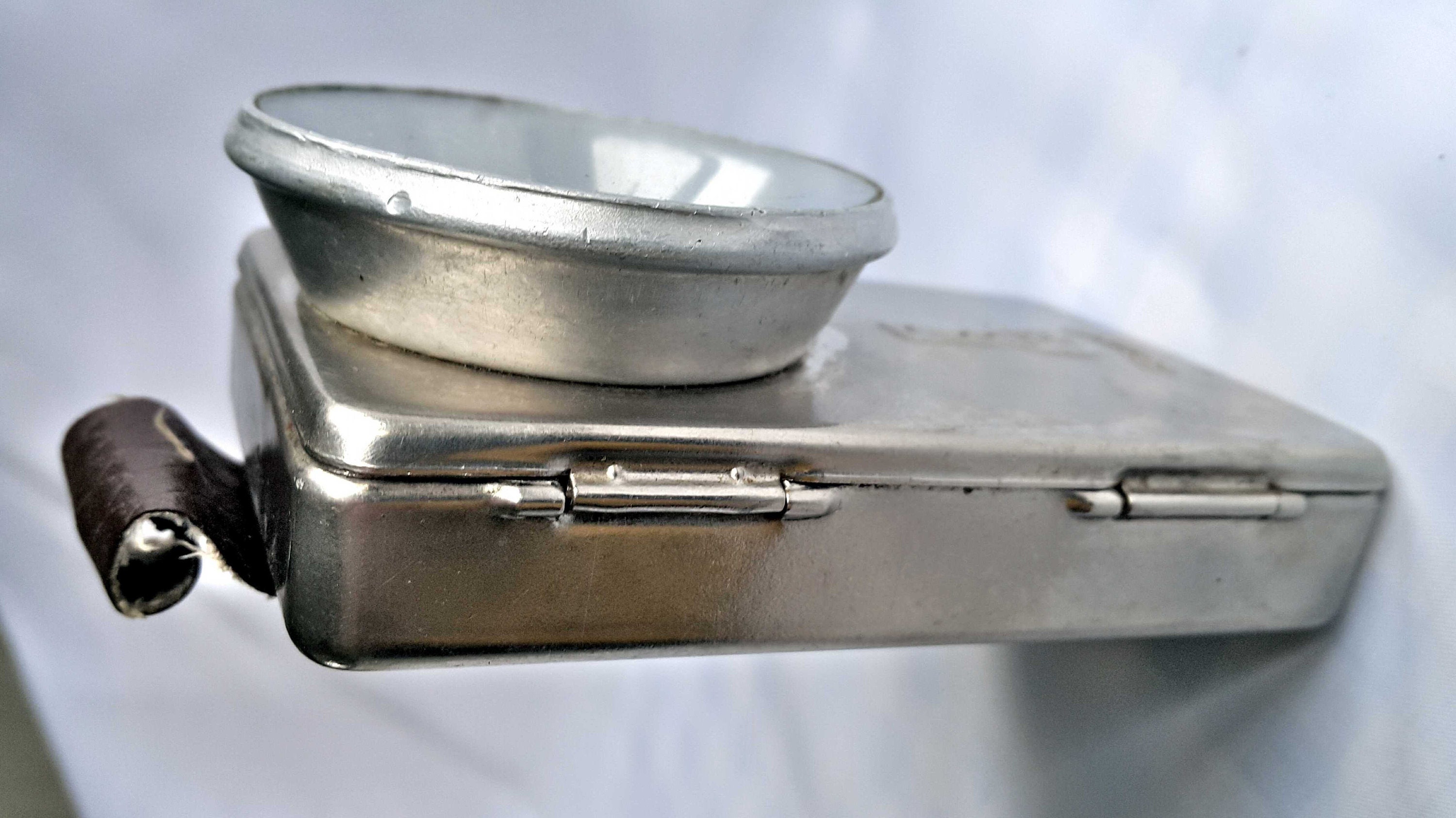 Russian Flashlight Rectangular Soviet Metal Flashlight Rectangular Signal Chromium Plated Vintage USSR ...