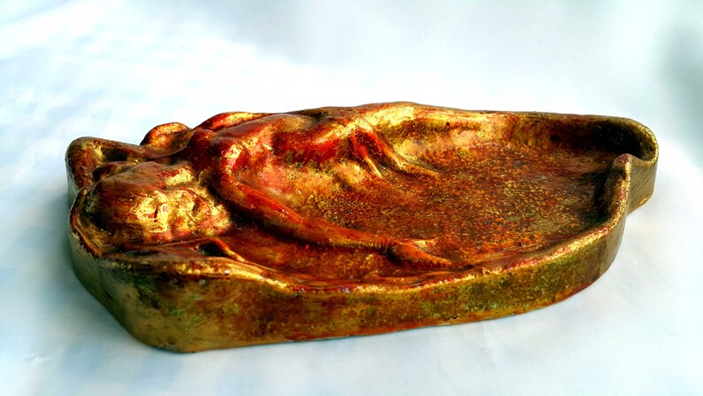 Soviet ashtray metal Vintage USSR Naked girl,Figurine Sexy Women Russian,Smoking accessories,Tobacciana Ashtrays,smoker gift,place jewelry
