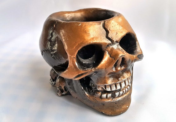 アンティーク雑貨 Vintage Skull VINTAGE ANTIQUE SKULL CANDLE HOLDER ヴィンテージ アンティーク