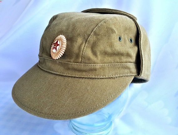 Soviet Russian Military Army Uniform Afganka Hat Cap Size 56 S 